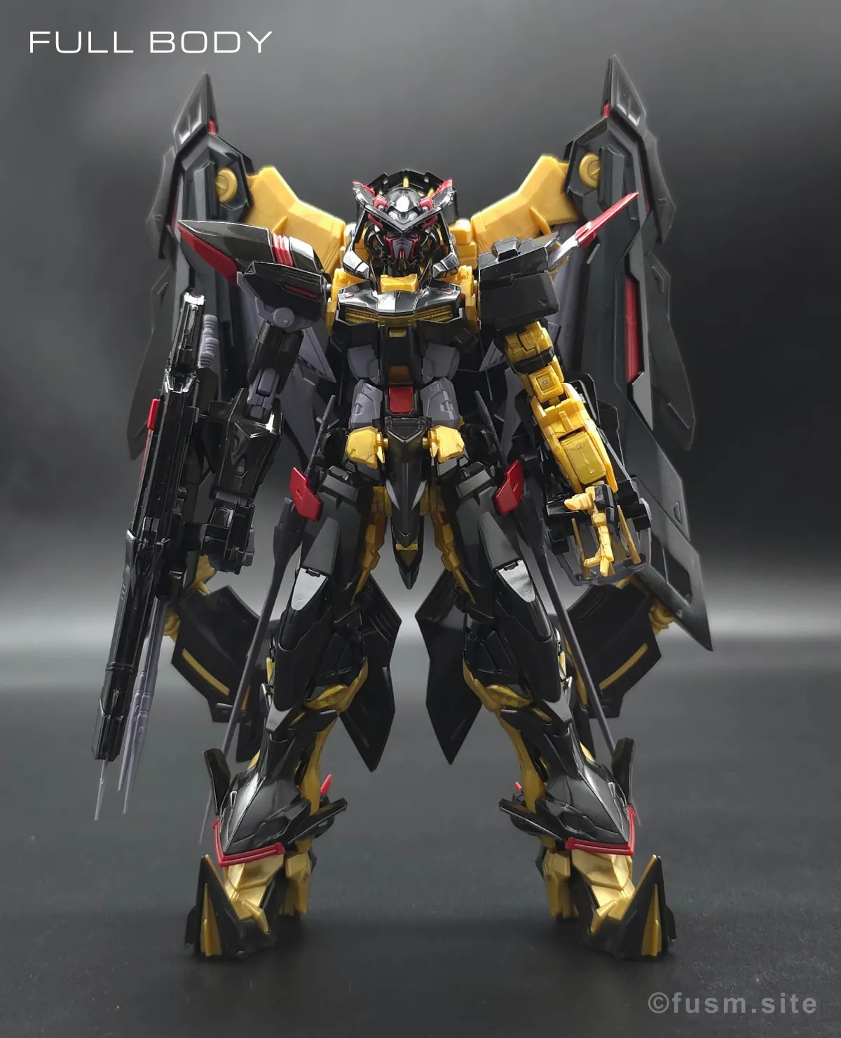 RG ガンダムアストレイ ゴールドフレーム天ミナ レビュー 多角的に見た全体の外観・素組み 01