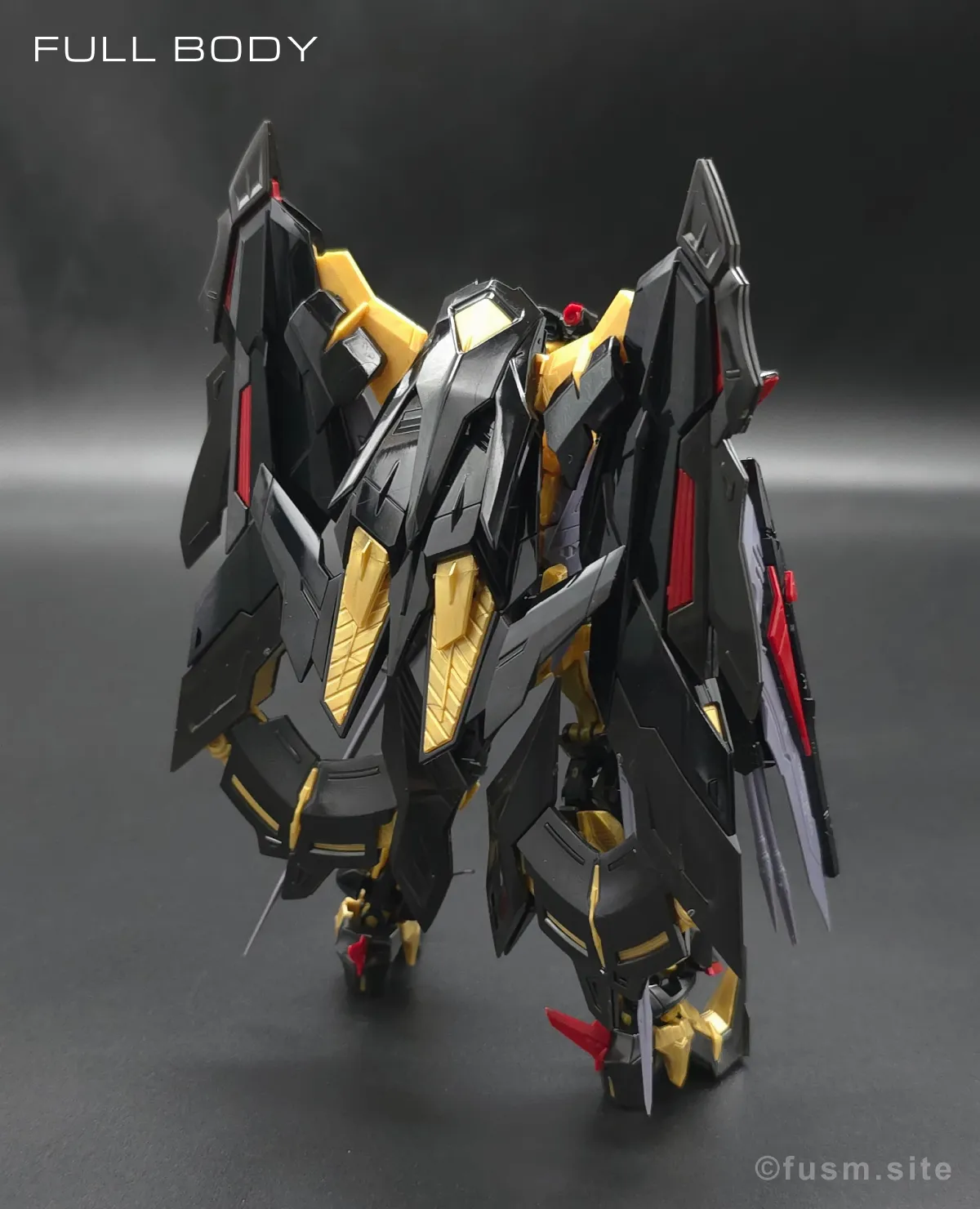 RG ガンダムアストレイ ゴールドフレーム天ミナ レビュー 多角的に見た全体の外観・素組み 05