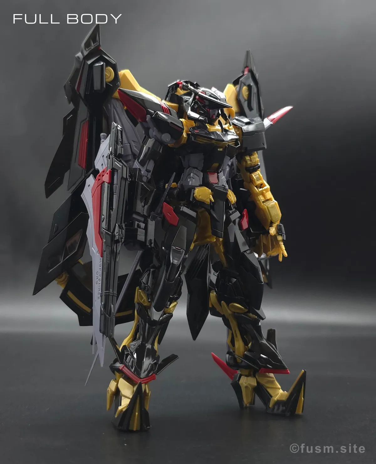RG ガンダムアストレイ ゴールドフレーム天ミナ レビュー 多角的に見た全体の外観・素組み 06