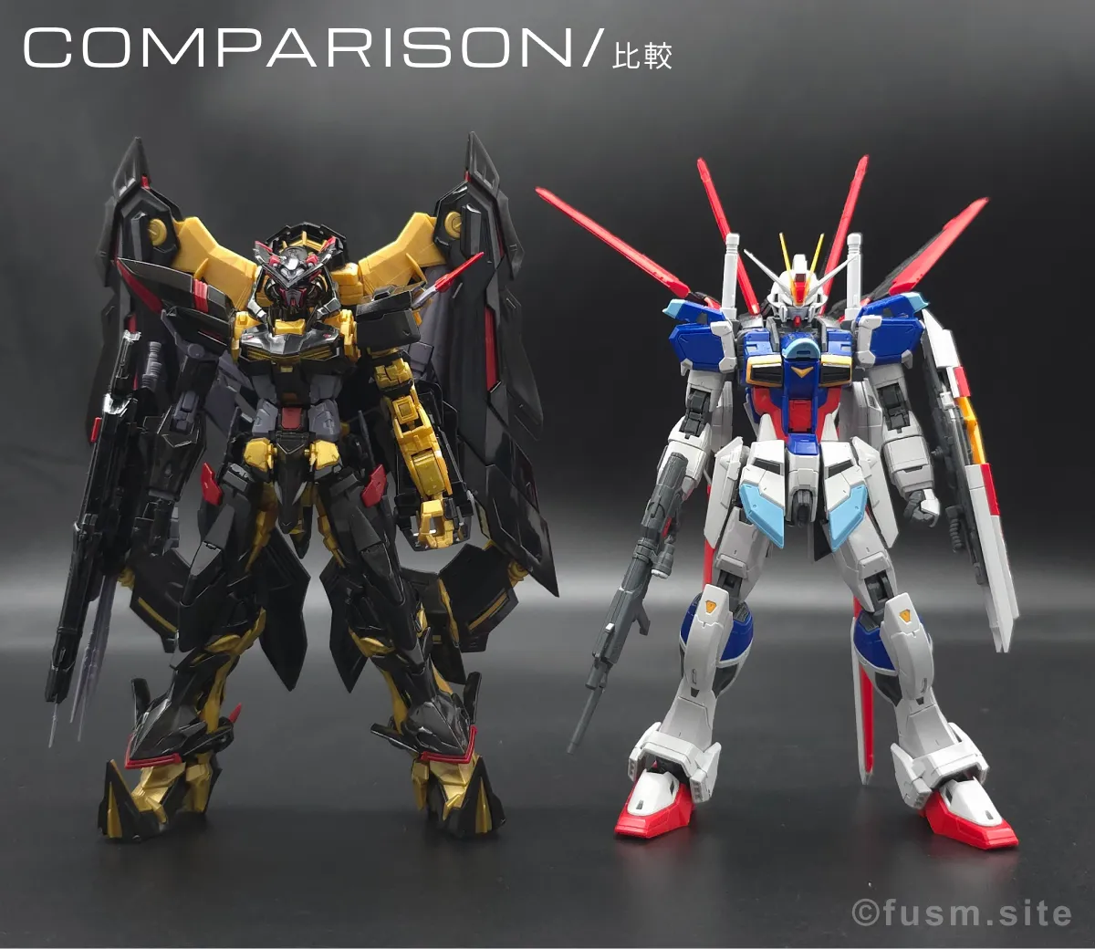 RG ガンダムアストレイ ゴールドフレーム天ミナ レビュー 比較 01
