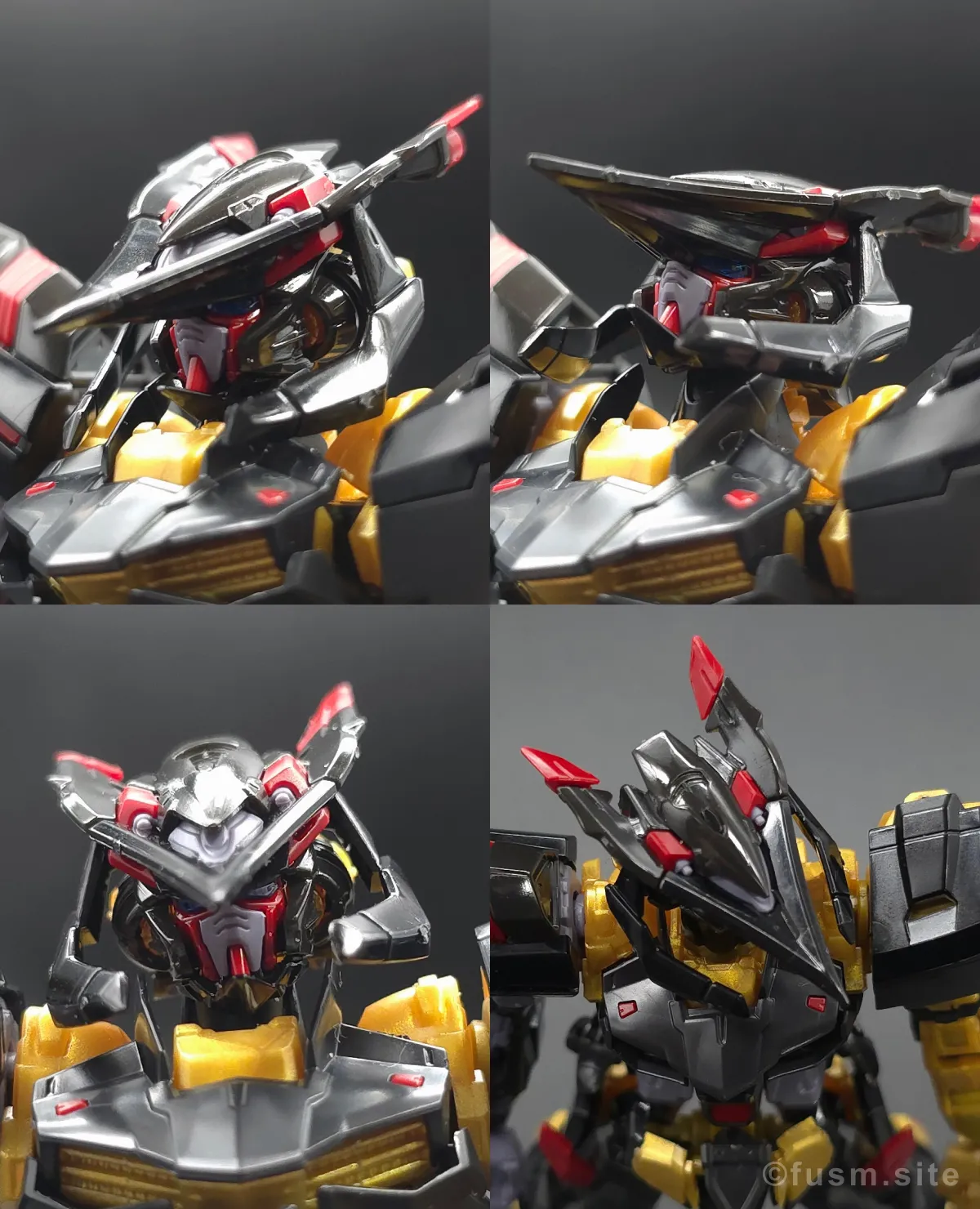 RG ガンダムアストレイ ゴールドフレーム天ミナ レビュー 頭部ディテール 可動域 01