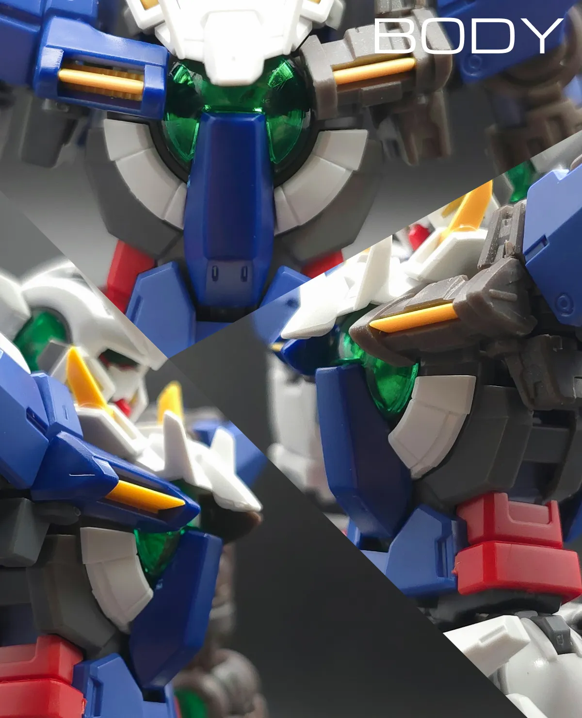 RG ガンダムエクシア リペアIV レビュー 胴体ディテール 01