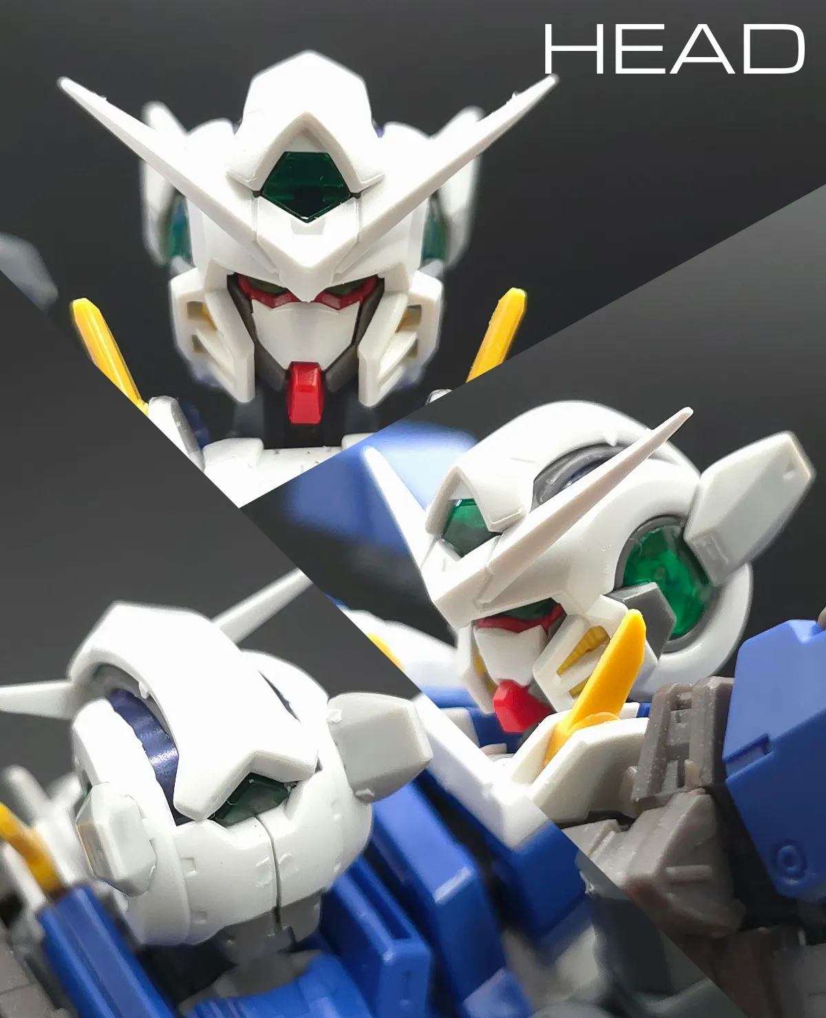 RG ガンダムエクシア リペアIV レビュー 頭部ディテール 01