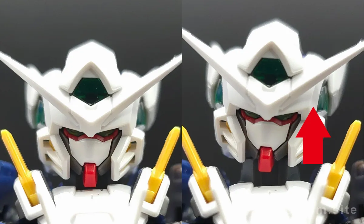 RG ガンダムエクシア リペアIV レビュー 頭部ディテール 可動域 01