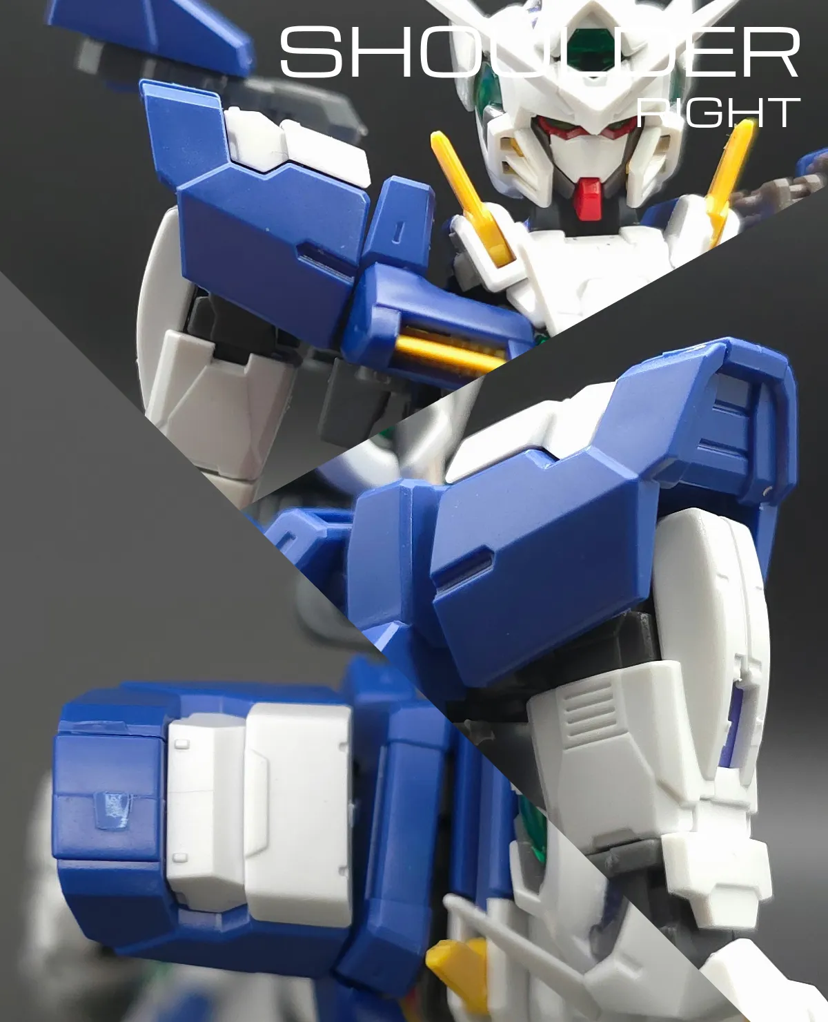 RG ガンダムエクシア リペアIV レビュー 肩ディテール 01