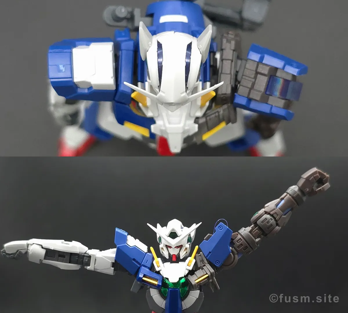 RG ガンダムエクシア リペアIV レビュー 肩ディテール 可動域 01
