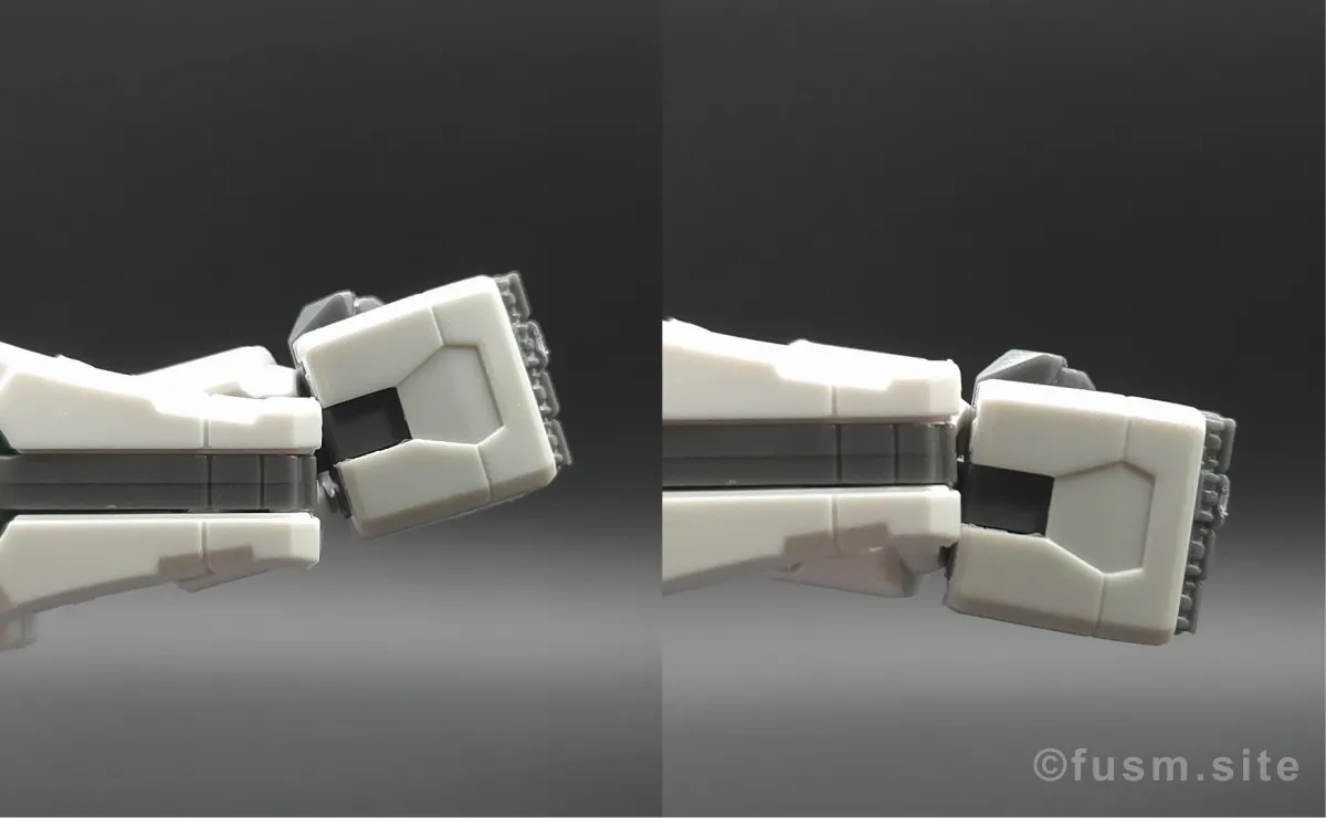 RG ガンダムエクシア リペアIV レビュー 肩ディテール 可動域 04