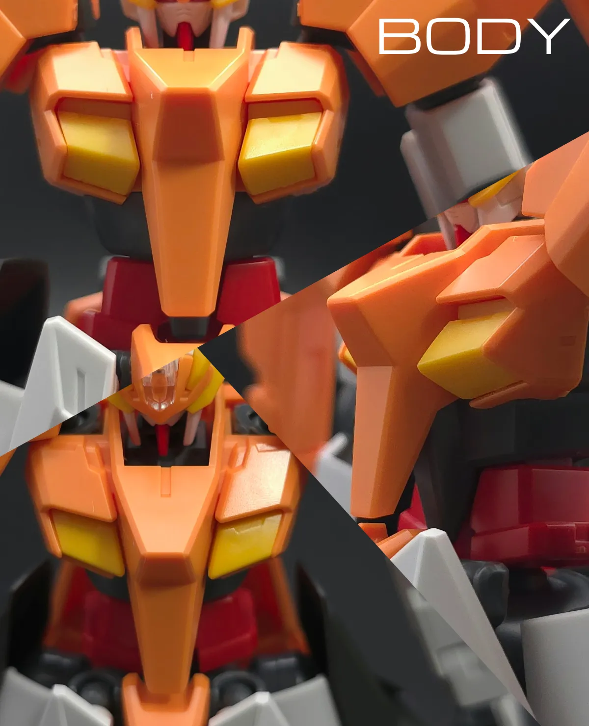 HG アリオスガンダム GNHW/M レビュー【簡単改造有】 胴体ディテール 01