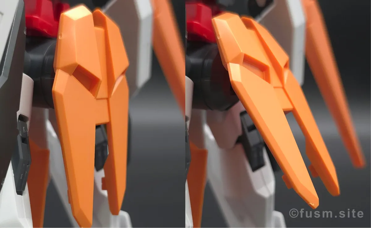 HG アリオスガンダム GNHW/M レビュー【簡単改造有】 胴体ディテール 可動域 03