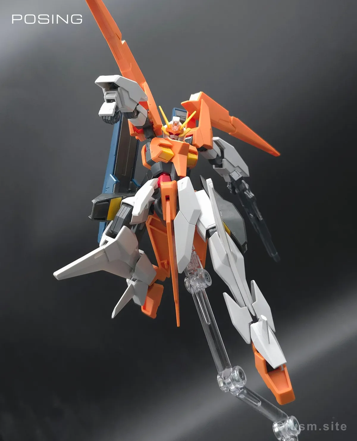 HG アリオスガンダム GNHW/M レビュー【簡単改造有】 ポージング 1