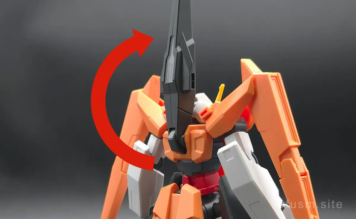 HG アリオスガンダム GNHW/M レビュー【簡単改造有】 バックパックレビュー 可動域 01