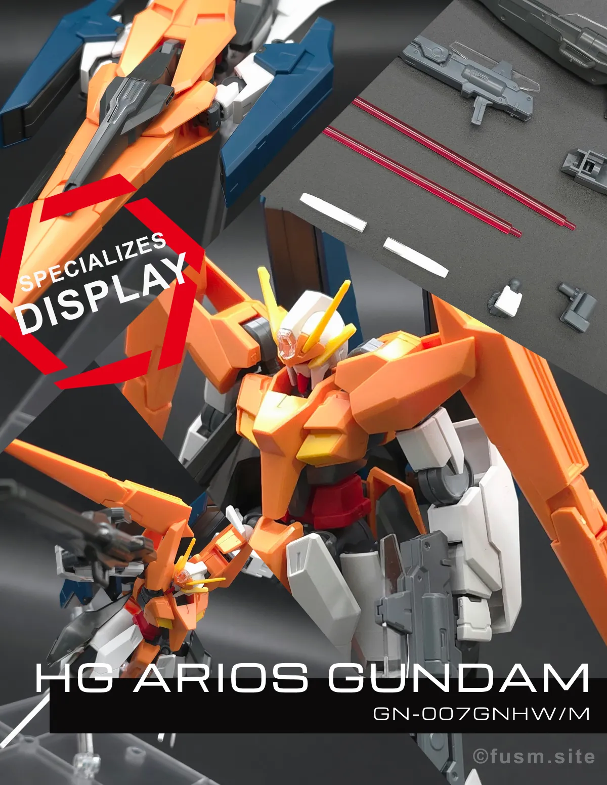 HG アリオスガンダム GNHW/M レビュー【簡単改造有】 コラージュ 01