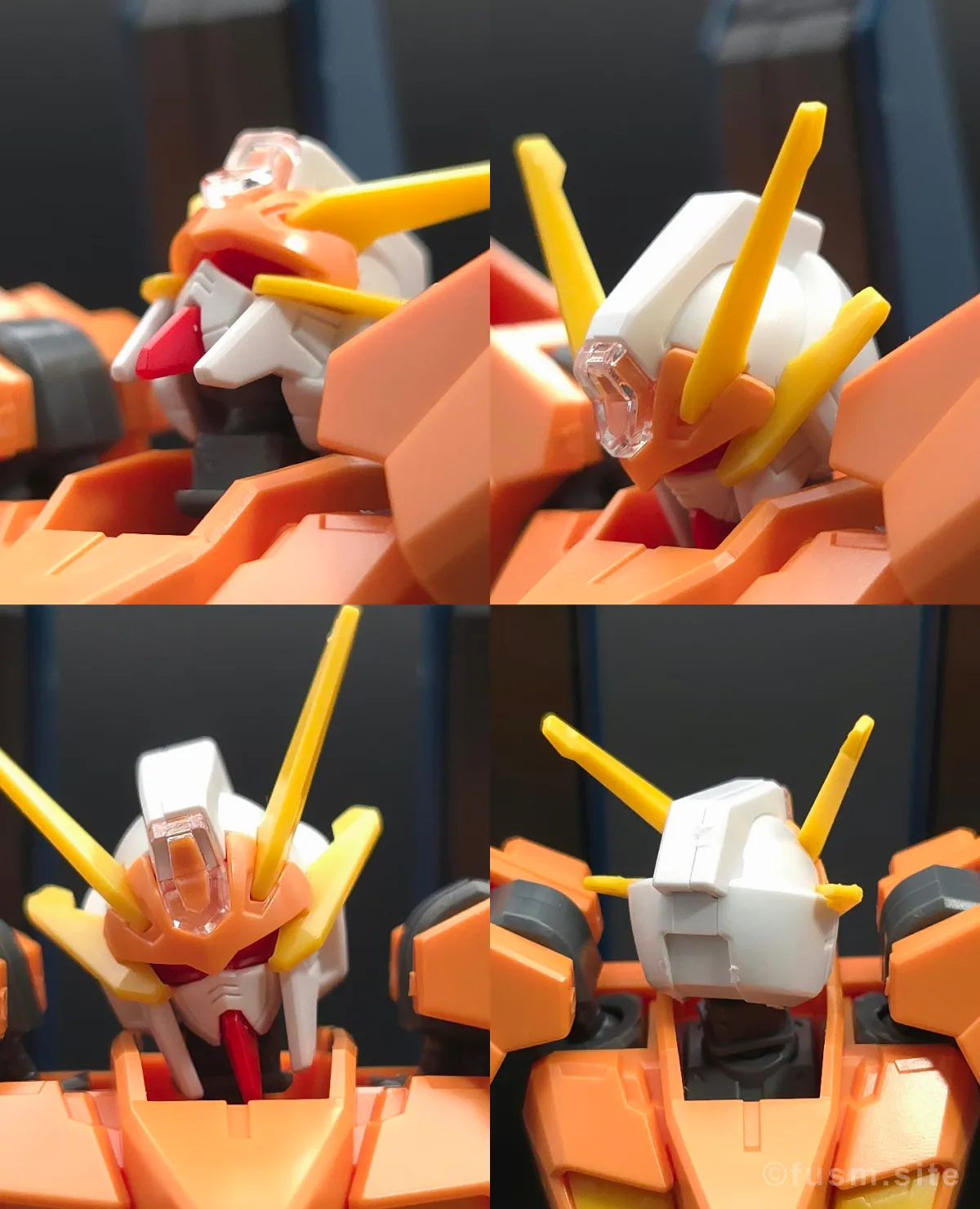 HG アリオスガンダム GNHW/M レビュー【簡単改造有】 頭部ディテール 可動域 01