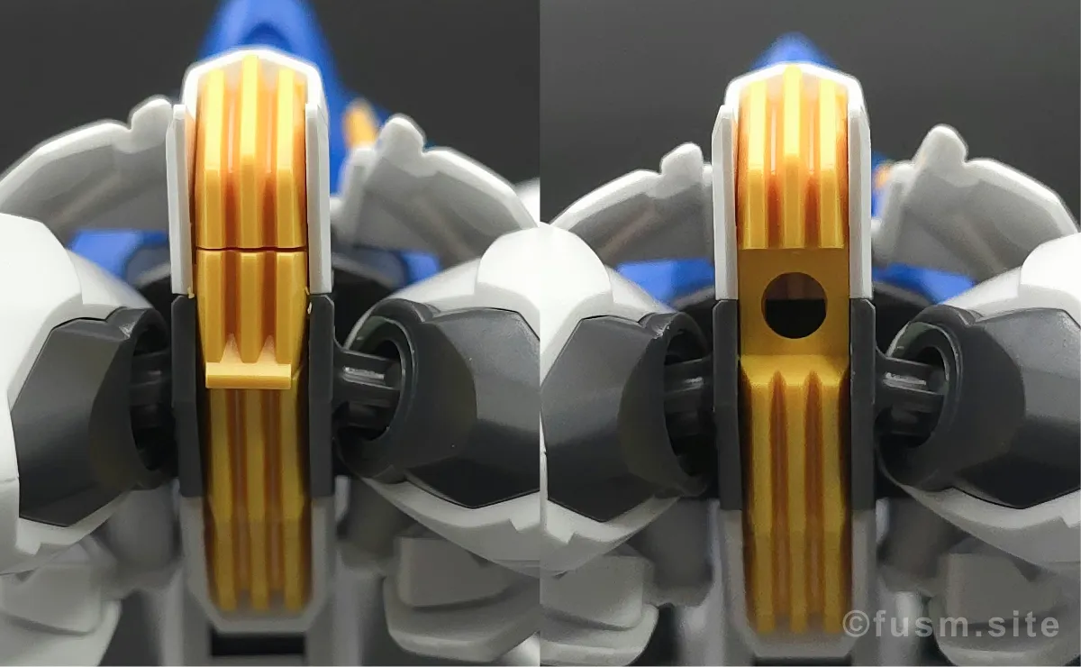HG 1/144 ガンダム レギルス レビュー 胴体ディテール 03