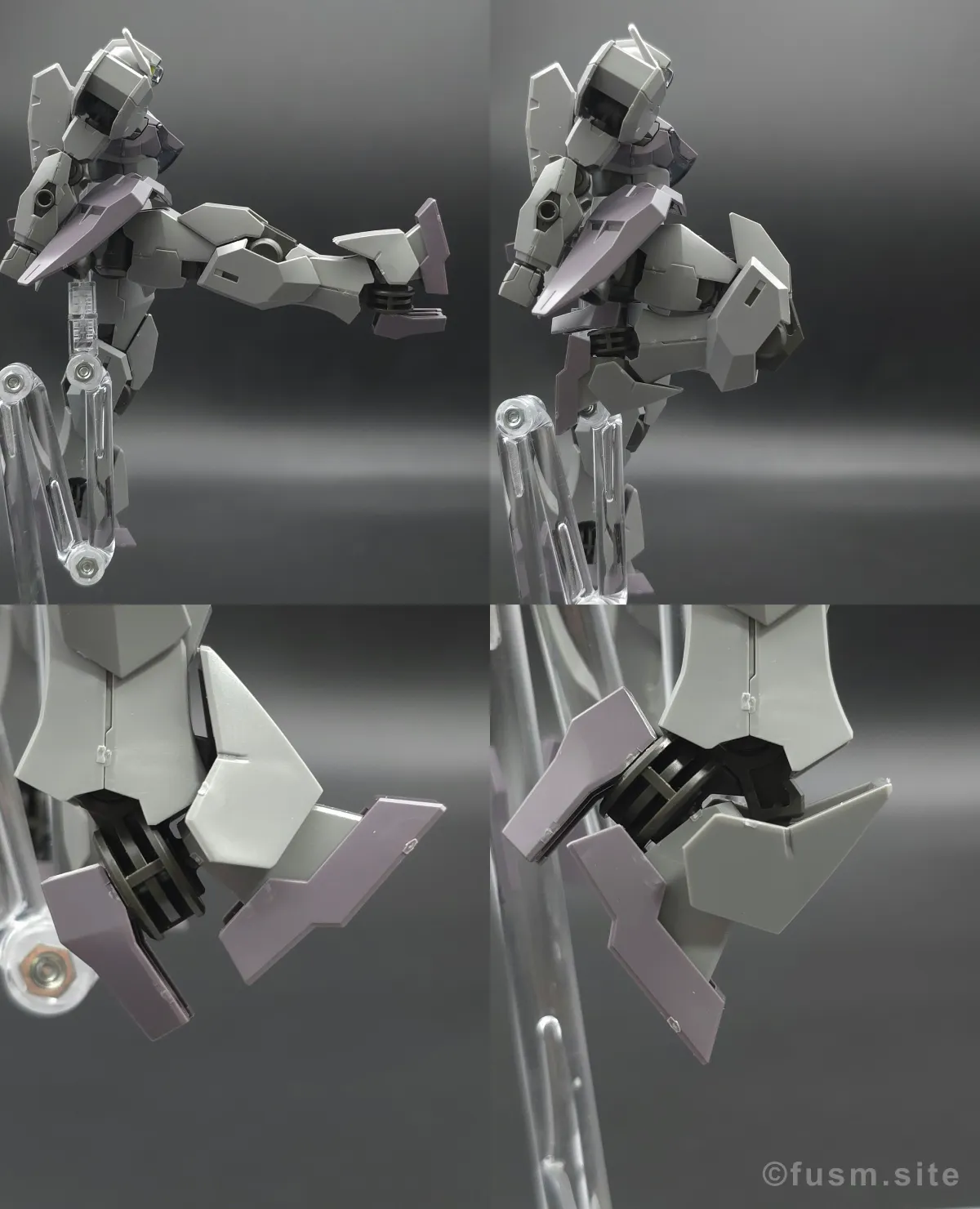 HG ガンヴォルヴァ レビュー 脚部ディテール 可動域 01