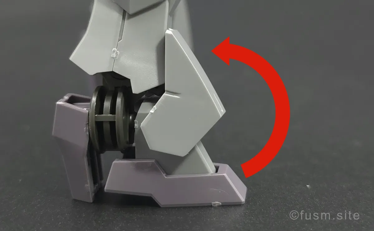 HG ガンヴォルヴァ レビュー 脚部ディテール 可動域 05