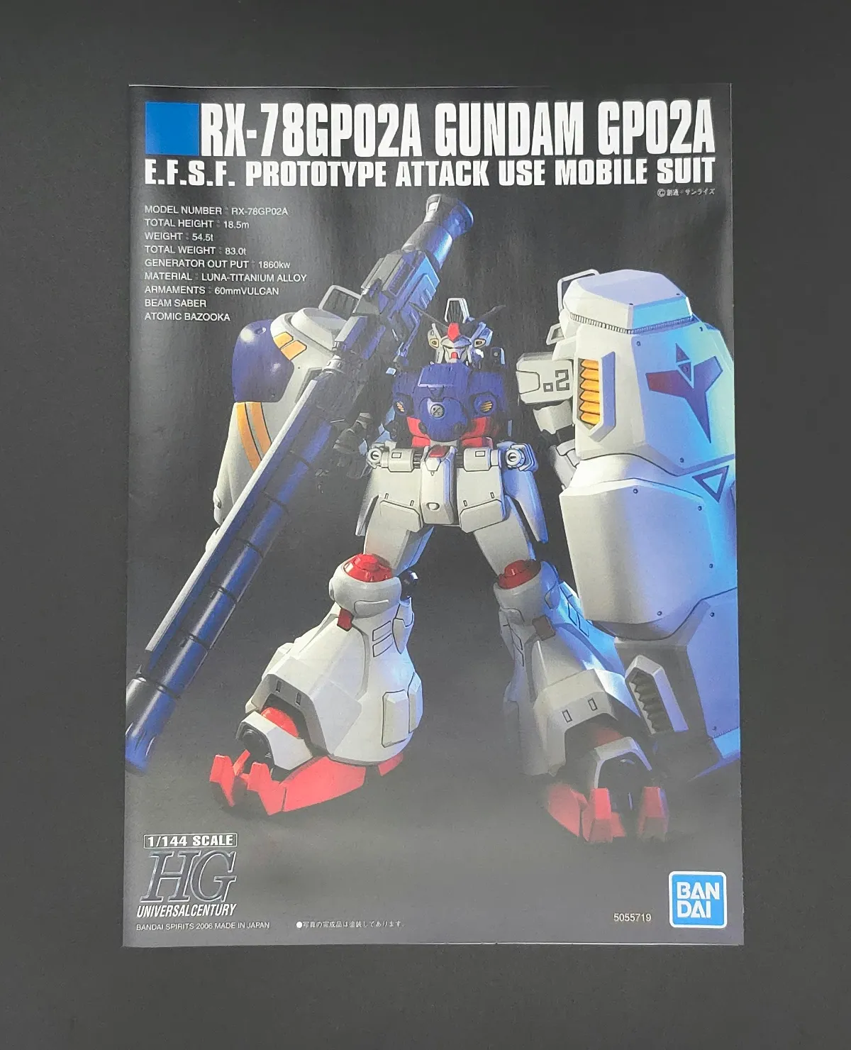 HGUC ガンダムGP02A サイサリス レビュー パッケージ 05