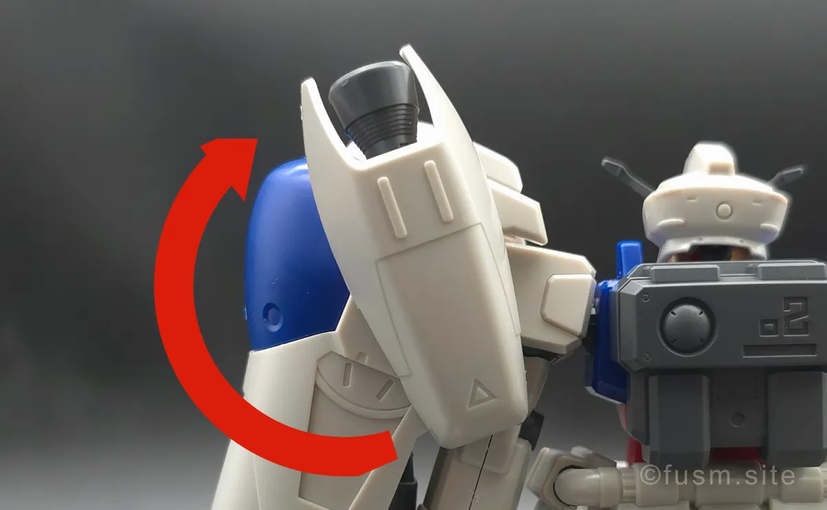HGUC ガンダムGP02A サイサリス レビュー 肩ディテール 可動域 02