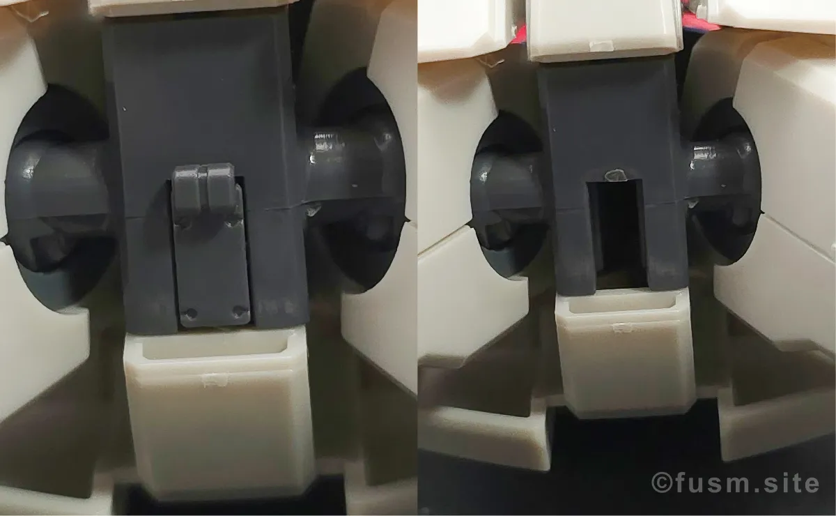 HGUC ガンダムGP02A サイサリス レビュー 胴体ディテール 03