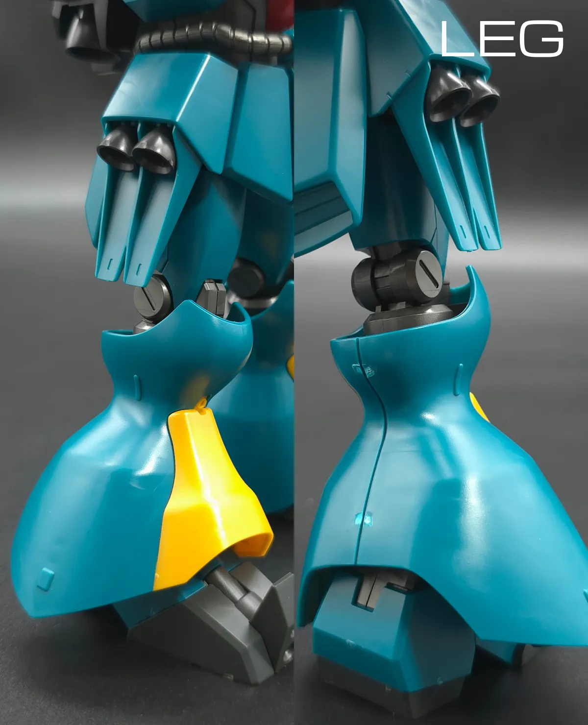 HGUC ヤクト・ドーガ(ギュネイ・ガス専用機) レビュー 脚部ディテール 01