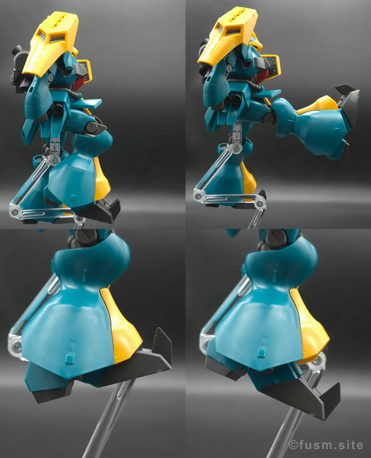 HGUC ヤクト・ドーガ(ギュネイ・ガス専用機) レビュー 脚部ディテール 可動域 01