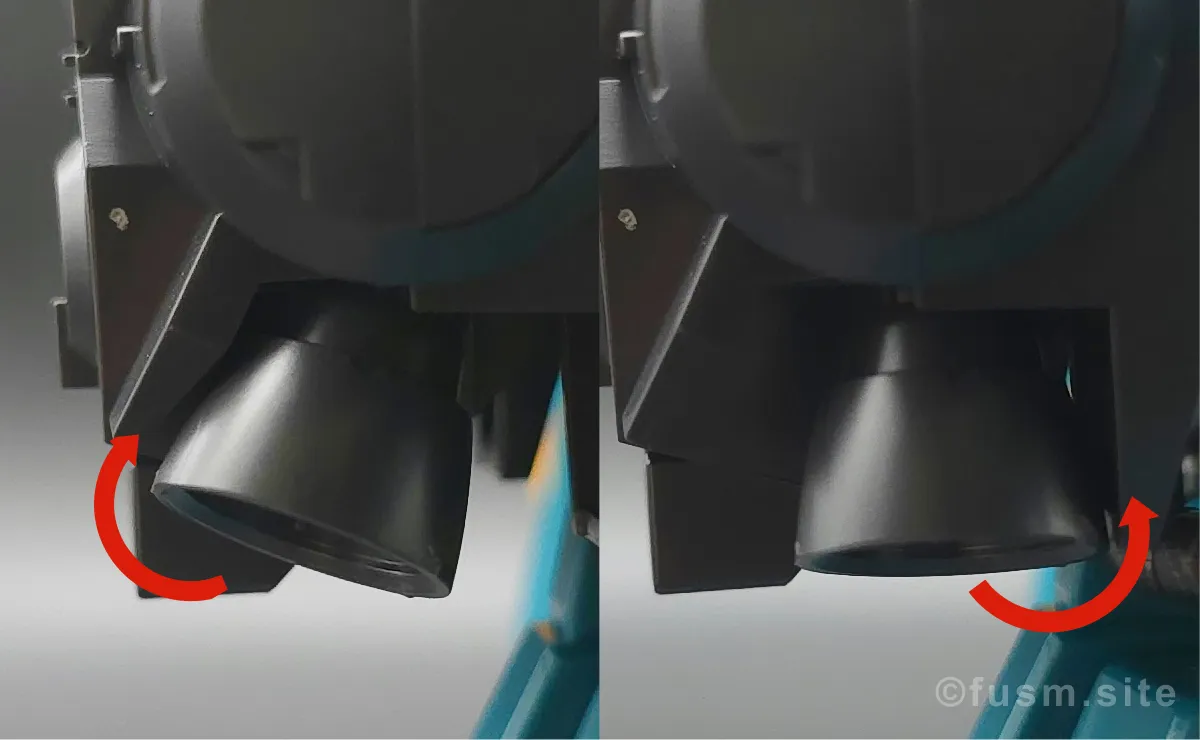 HGUC ヤクト・ドーガ(ギュネイ・ガス専用機) レビュー バックパックレビュー 可動域 01