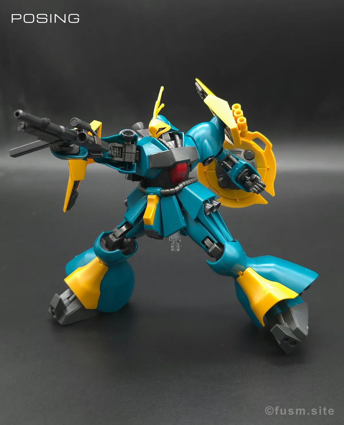 HGUC ヤクト・ドーガ(ギュネイ・ガス専用機) レビュー ポージング 09