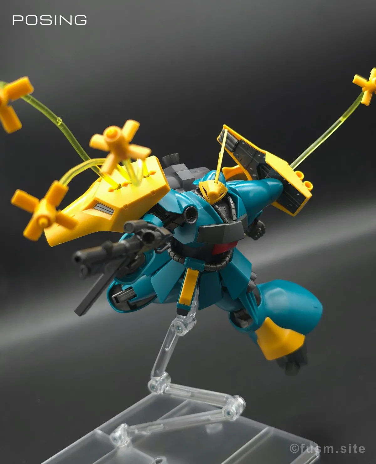 HGUC ヤクト・ドーガ(ギュネイ・ガス専用機) レビュー ポージング 13