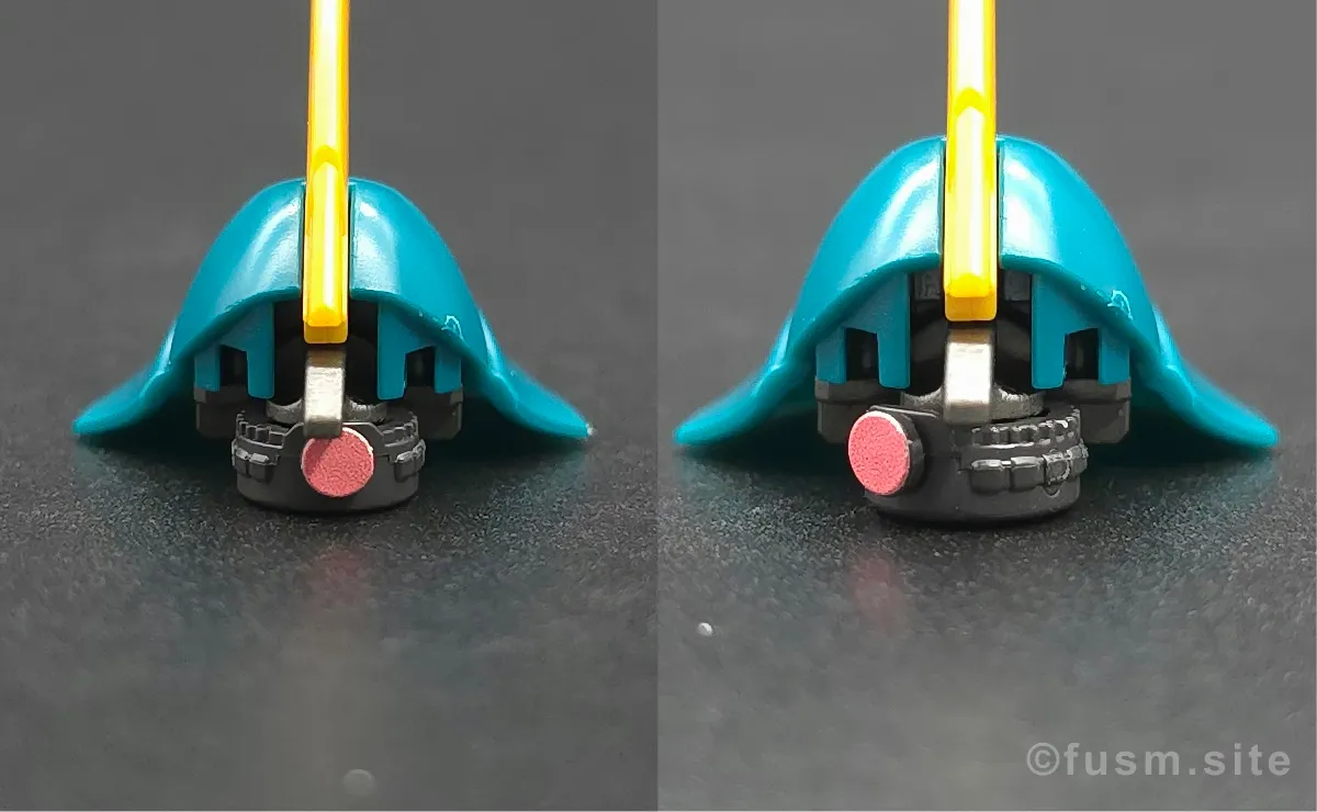 HGUC ヤクト・ドーガ(ギュネイ・ガス専用機) レビュー 頭部ディテール ギミック 01