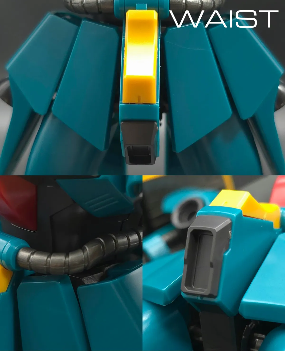 HGUC ヤクト・ドーガ(ギュネイ・ガス専用機) レビュー 胴体ディテール 02