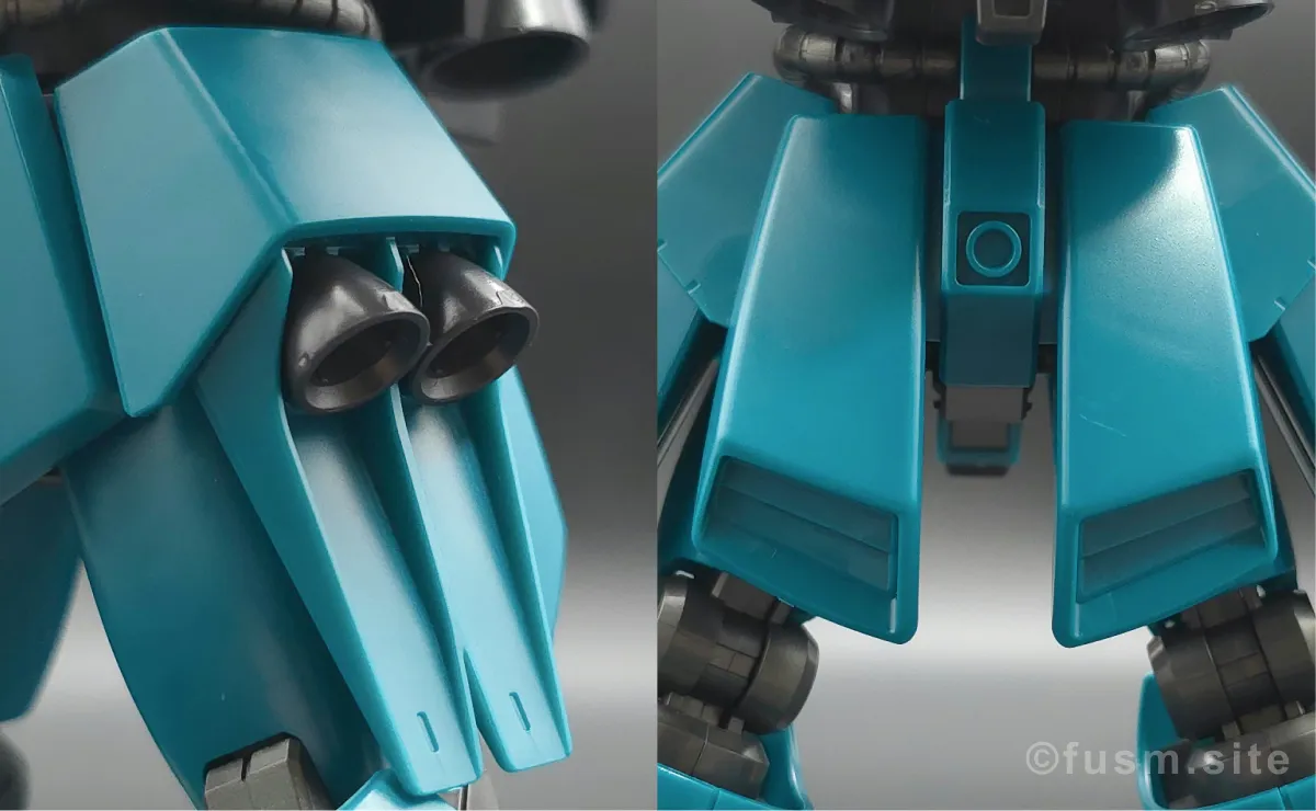 HGUC ヤクト・ドーガ(ギュネイ・ガス専用機) レビュー 胴体ディテール 03