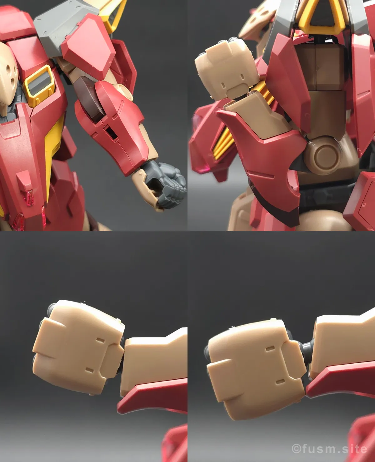 HG メッサーM01型 (ガウマン機) レビュー 腕部ディテール 可動域 02