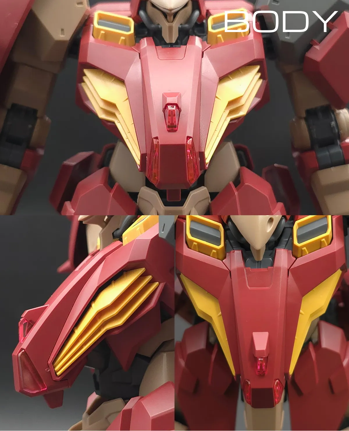 HG メッサーM01型 (ガウマン機) レビュー 胴体ディテール 01