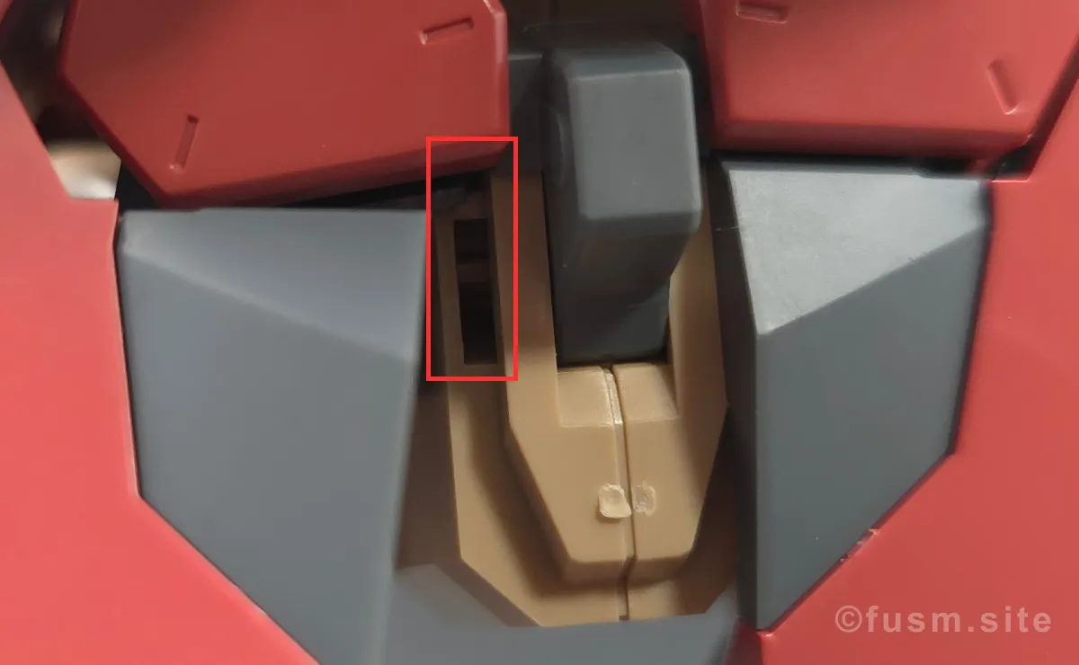 HG メッサーM01型 (ガウマン機) レビュー 胴体ディテール ギミック 03