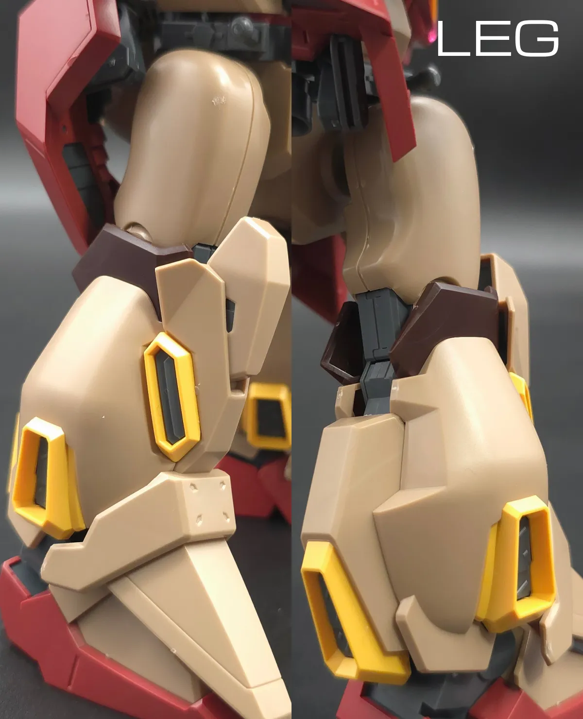 HG メッサーM01型 (ガウマン機) レビュー 脚部ディテール 01