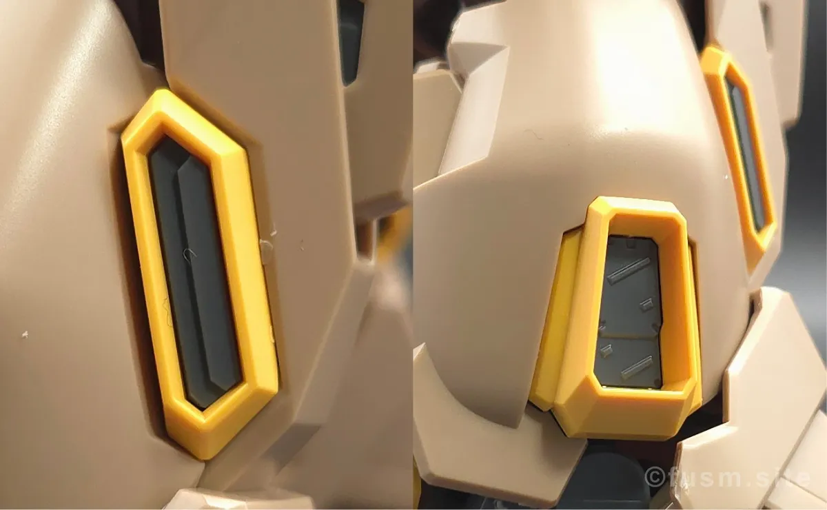 HG メッサーM01型 (ガウマン機) レビュー 脚部ディテール 02
