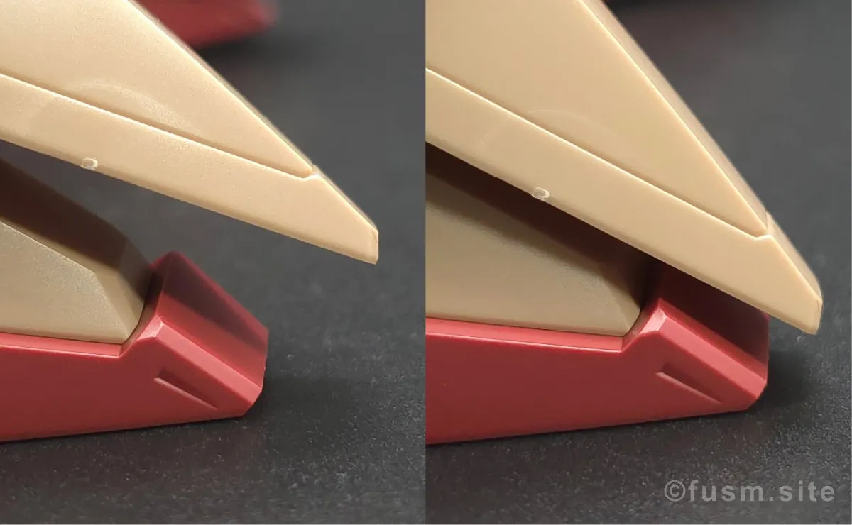 HG メッサーM01型 (ガウマン機) レビュー 脚部ディテール 可動域 02