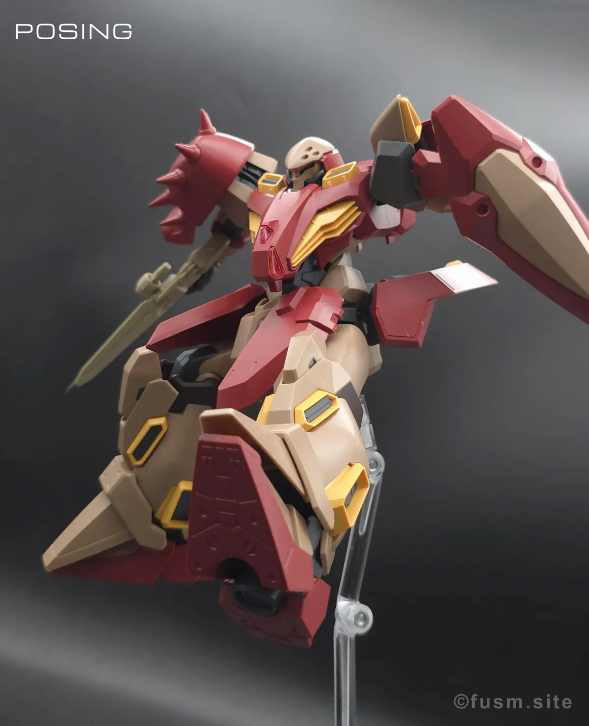 HG メッサーM01型 (ガウマン機) レビュー ポージング 04