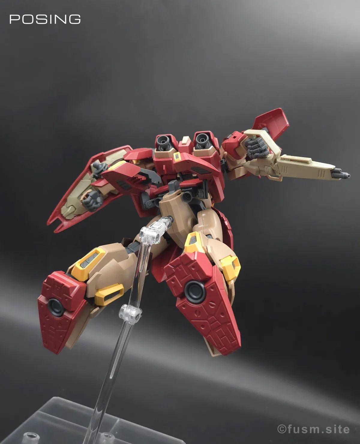 HG メッサーM01型 (ガウマン機) レビュー ポージング 06