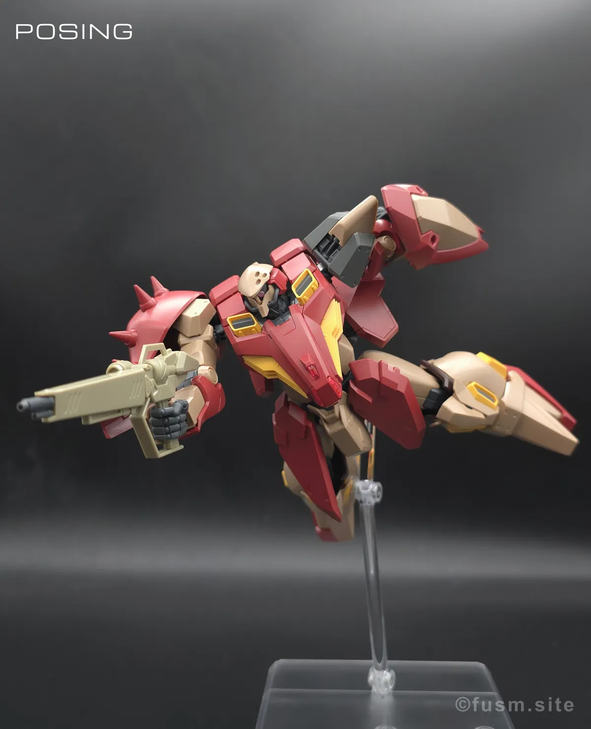 HG メッサーM01型 (ガウマン機) レビュー ポージング 07
