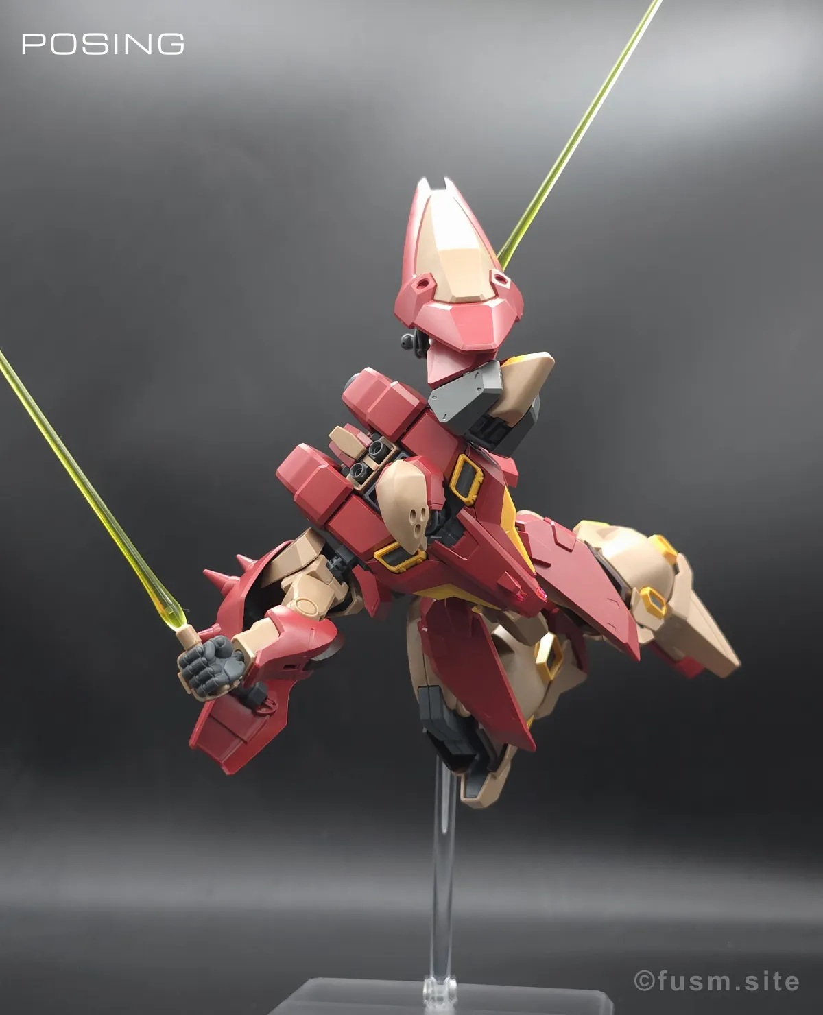 HG メッサーM01型 (ガウマン機) レビュー ポージング 17