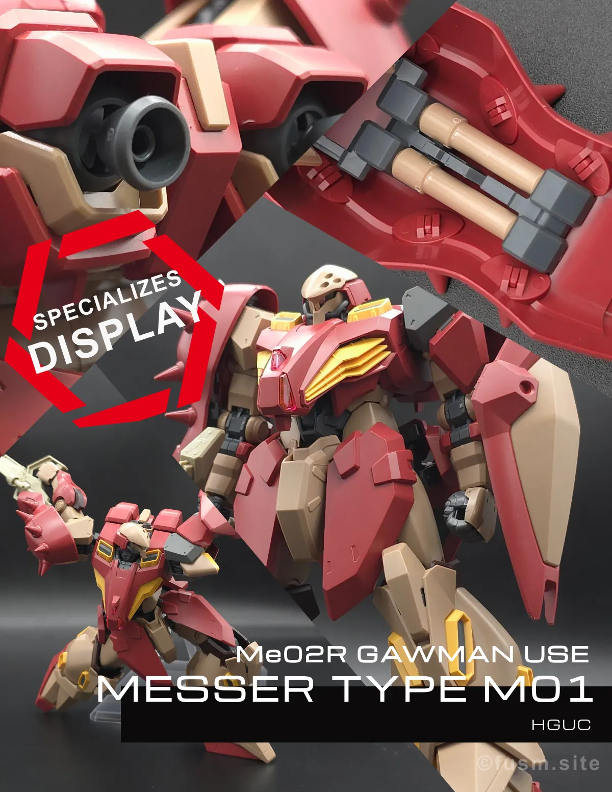 HG メッサーM01型 (ガウマン機) レビュー コラージュ 01