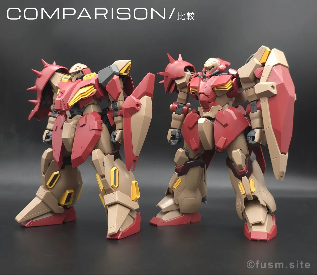 HG メッサーM01型 (ガウマン機) レビュー 比較 02