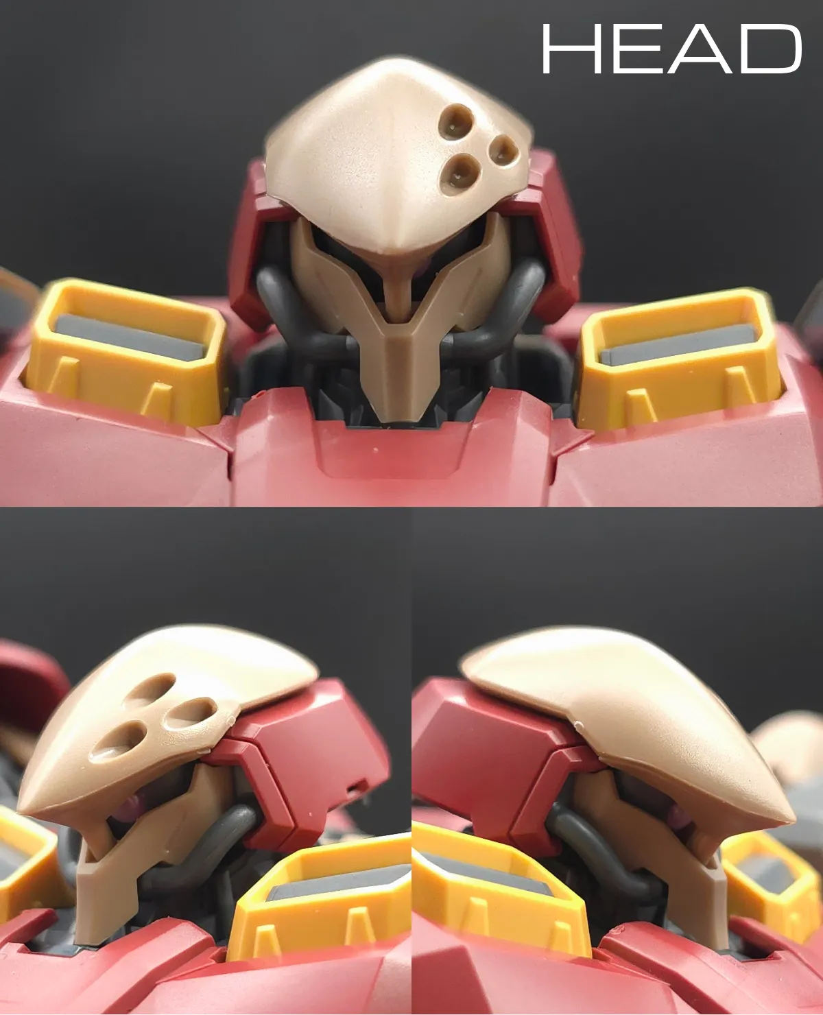 HG メッサーM01型 (ガウマン機) レビュー 頭部ディテール 01