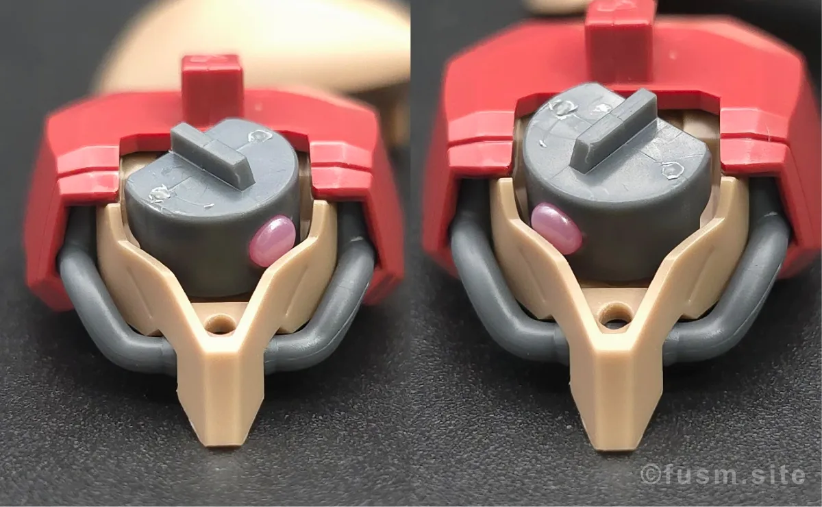 HG メッサーM01型 (ガウマン機) レビュー 頭部ディテール ギミック 01