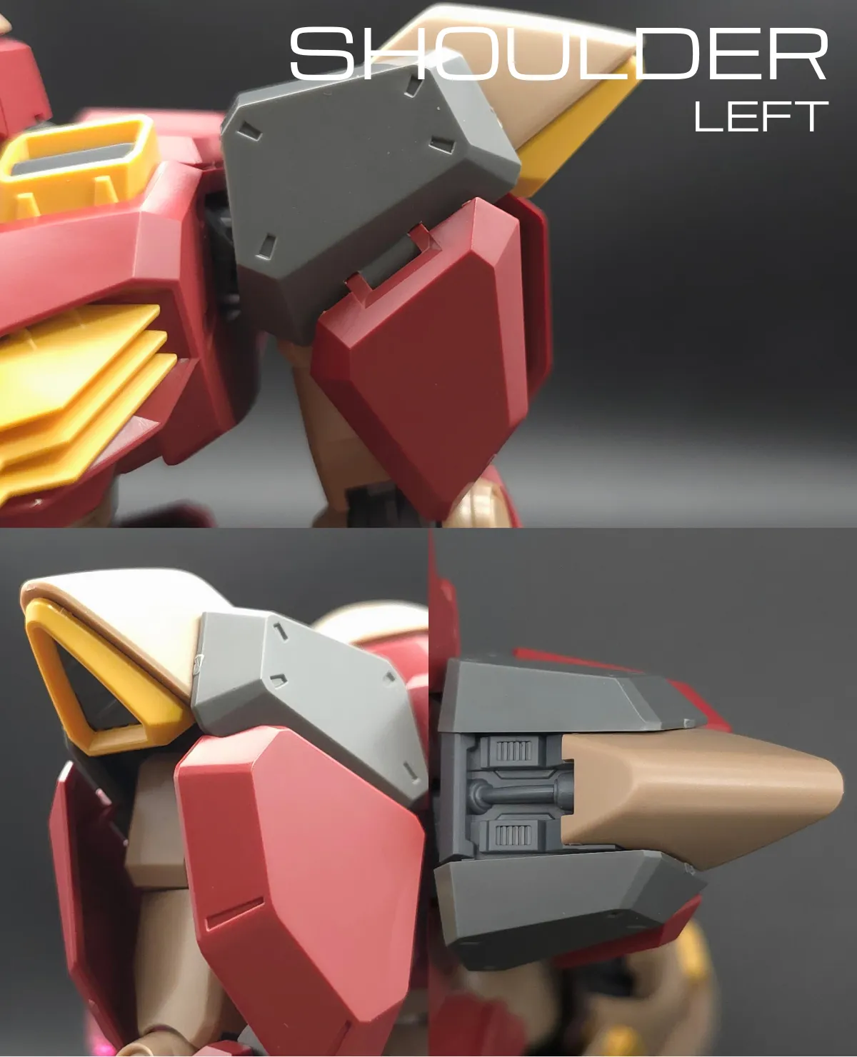 HG メッサーM01型 (ガウマン機) レビュー 肩ディテール 01