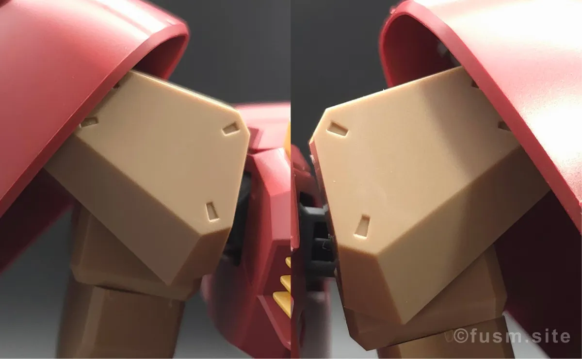 HG メッサーM01型 (ガウマン機) レビュー 肩ディテール 03