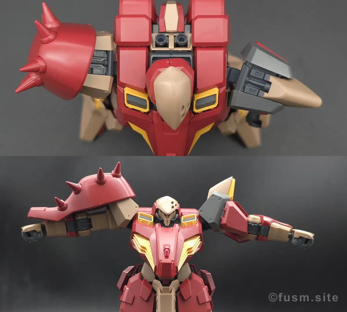 HG メッサーM01型 (ガウマン機) レビュー 肩ディテール 可動域 04