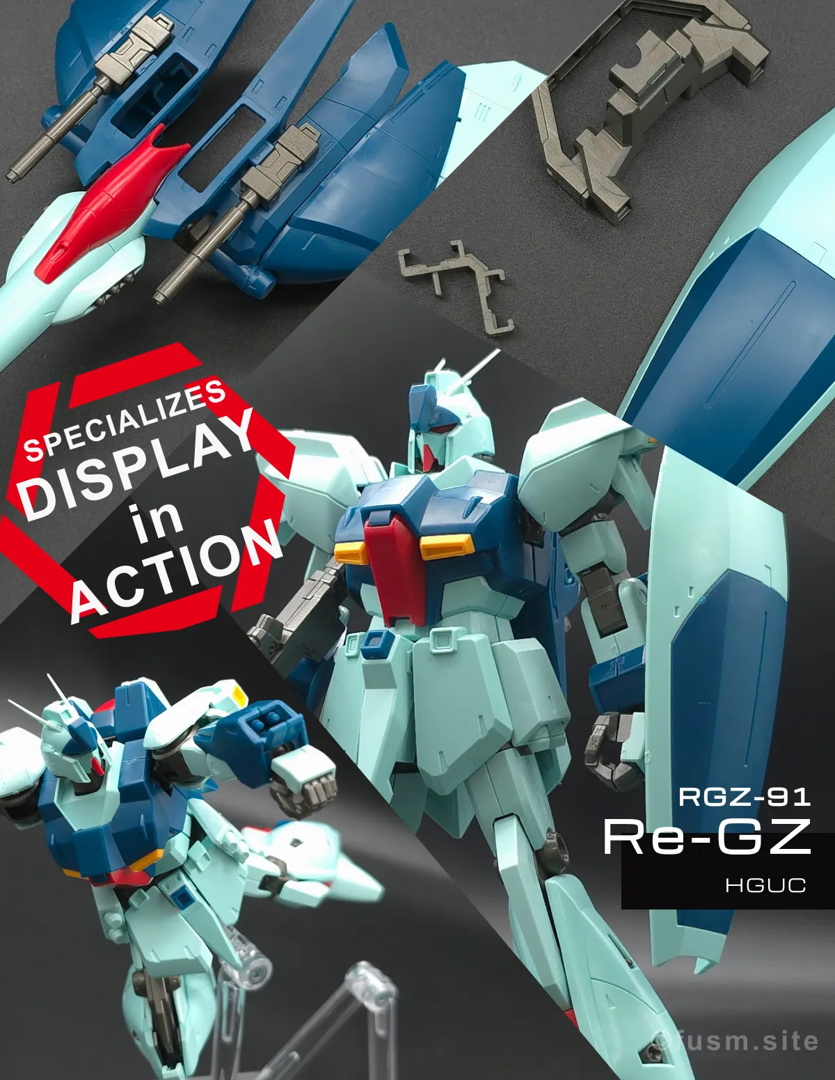 HGUC リ・ガズィ レビュー 改修 コラージュ 01