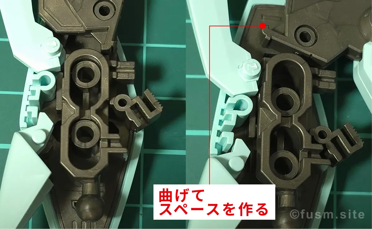 HGUC リ・ガズィ レビュー 改修 パーツ・構造・組み立て 05